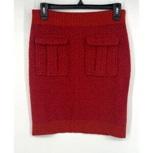 Anthropologie Moth Womens Wool Blend Textured Tweed Mini Skirt Size XS